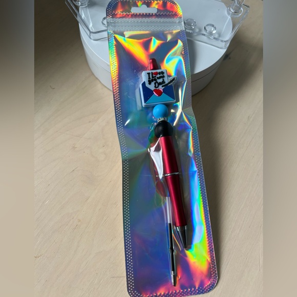 Custom made beaded pen + 1 Refill I Father’s Day Gift - Picture 2 of 2